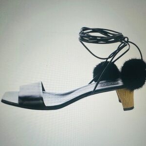 The Gucci Pom Pom Leather Wrap Sandals!